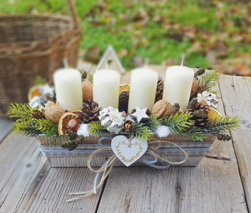 Adventní svícen v pečící formě — foto 2