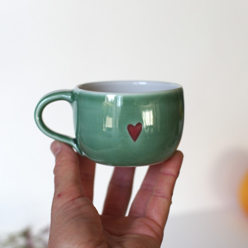 Srdíčkový z porcelánu 110 ml — foto 2