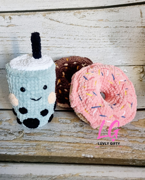 Návod na háčkovaný Donut a Bubble Tea — foto 2