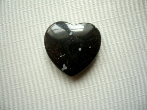 Vrt. srdíčko 20 mm - obsidián vločkový, č.6f — foto 2