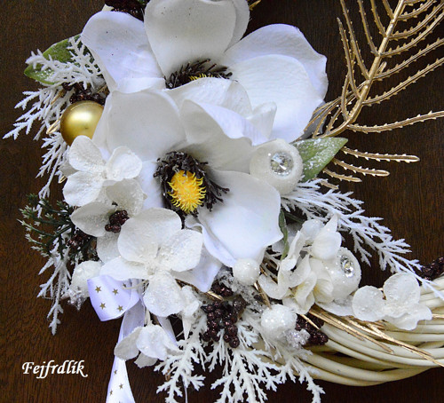 Zimní magnolie -věneček — foto 3