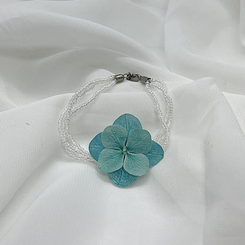 Náramek z rokajlu Hortenzie Malachite — foto 2