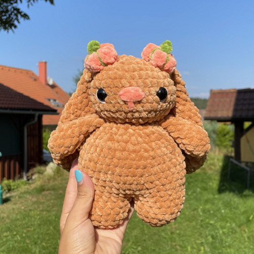 Háčkovaný dýňový králíček — foto 2