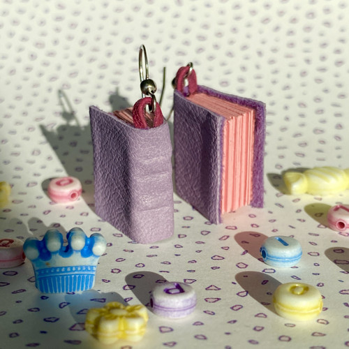 Knížkové náušnice - Cupcake — foto 2
