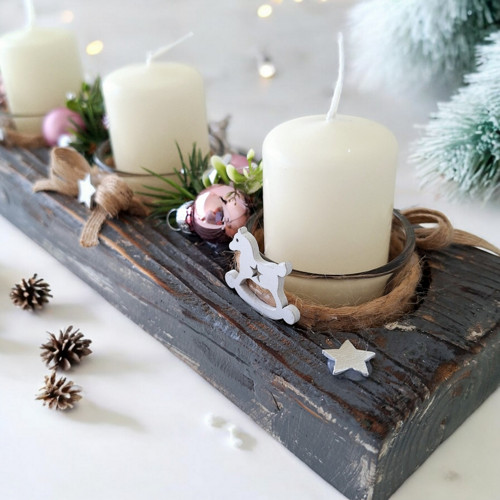 Vánoční adventní svicen — foto 4