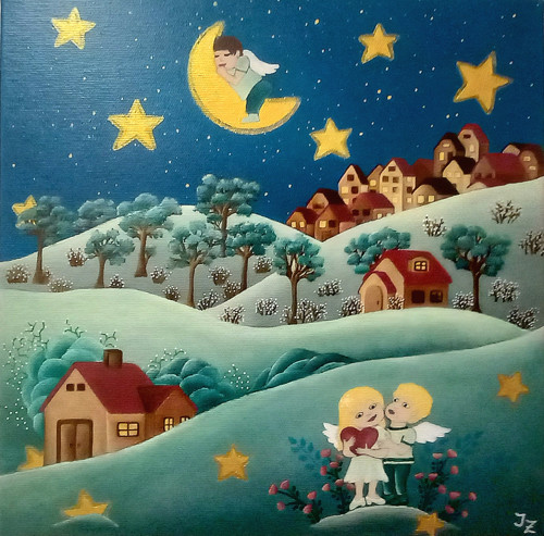 Městečko lásky a přátelství, 30x30 cm — foto 2