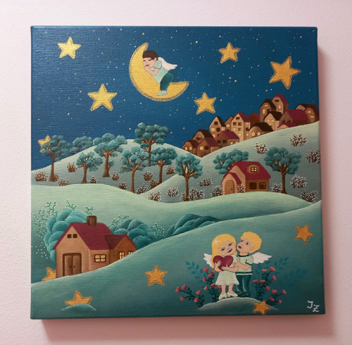 Městečko lásky a přátelství, 30x30 cm — foto 3