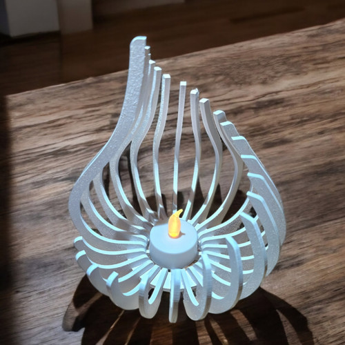 LED svícen bílý — foto 5