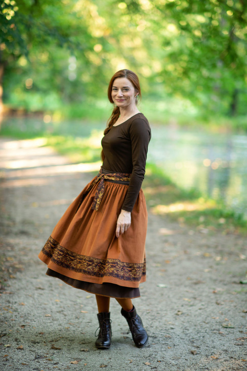 Sukňa "Škoricová" — foto 4