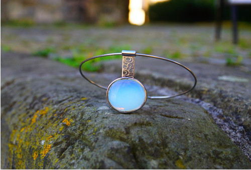 Nerezový náhrdelník..." Blue " — foto 5