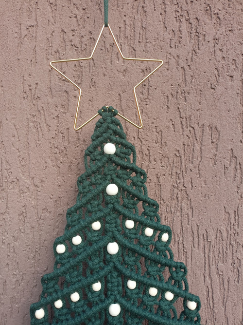 Adventní kalendář, vánoční stromeček, macramé — foto 4