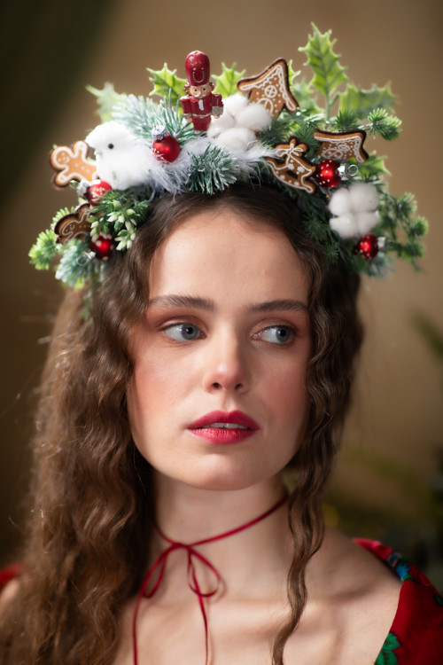 Vánoční čelenka "Louskáček" - LIMITKA — foto 5
