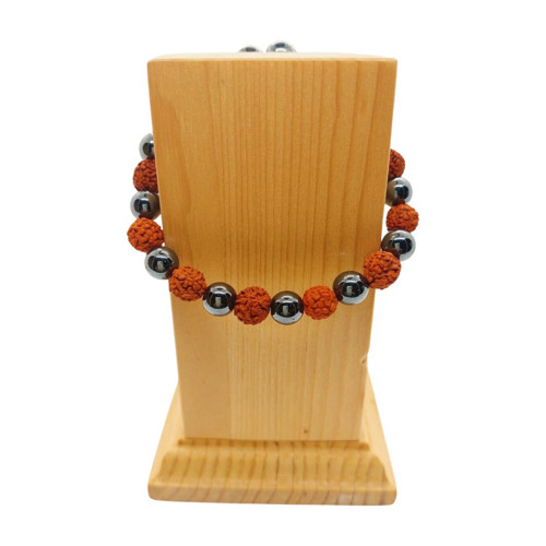 Náramek SPIRITUALITY rudraksha & hematit — foto 2