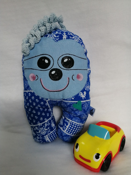 LENOCHODÍK minipolštářek - modrý — foto 2