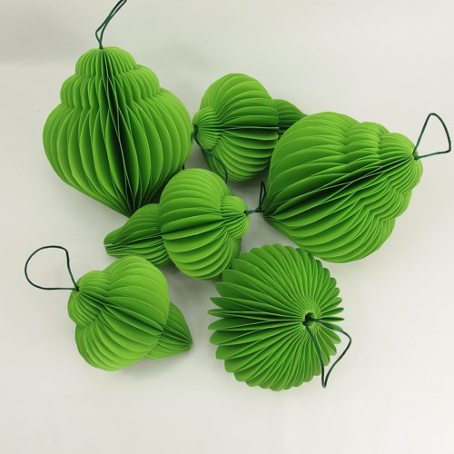Vánoční papírové 3D ozdoby č.60 sada / 6ks — foto 2