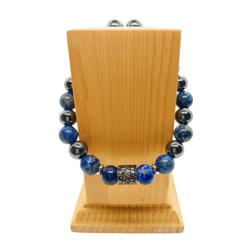 Náramek SELF-CONFIDENCE lapis lazuli & hematit — foto 2