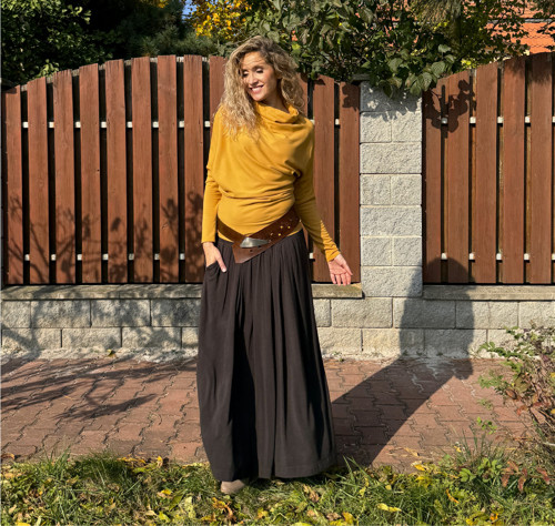 Asymetrický rolák - hořčicový — foto 6