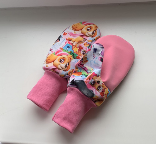 Softshellové rukavice-růžové tlapky — foto 5