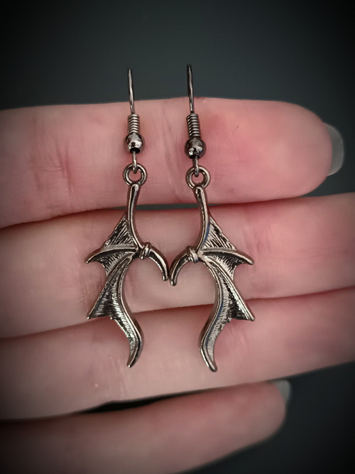 Náušnice Bat Wings — foto 3