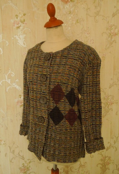 Autorská melírová vesta — foto 3