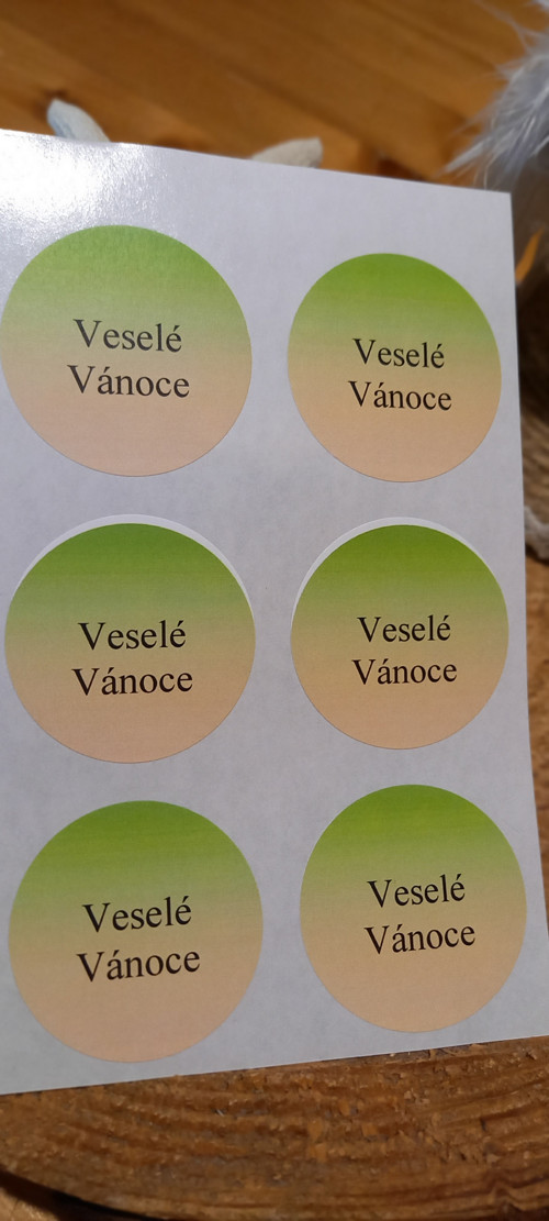 Samolepka vánoční - Veselé Vánoce — foto 2