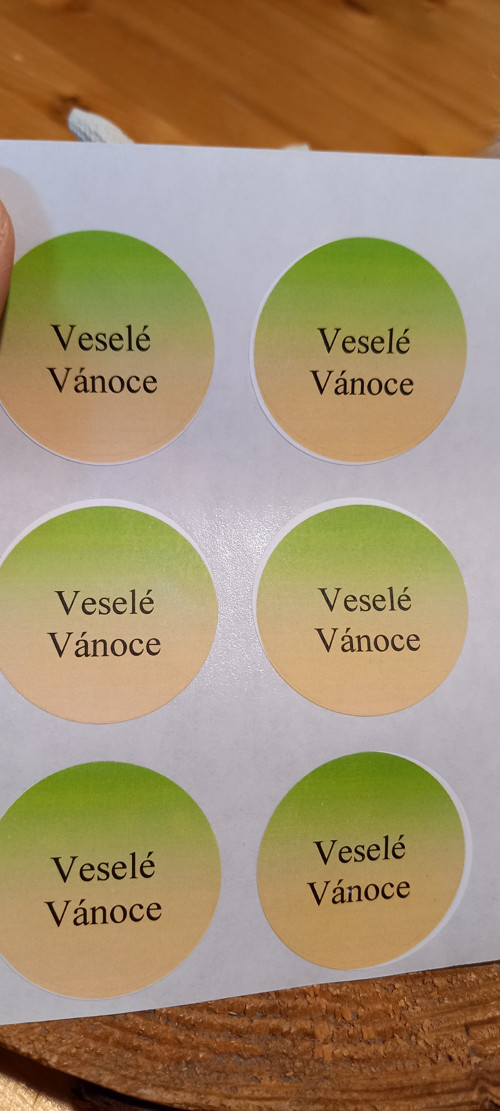 Samolepka vánoční - Veselé Vánoce — foto 3