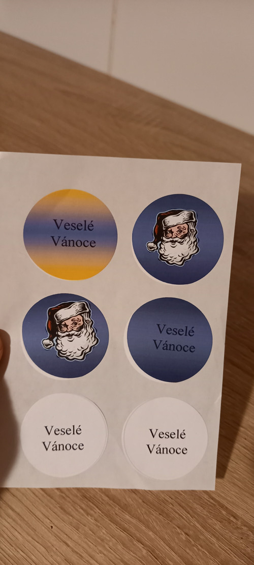 Samolepka vánoční - Veselé Vánoce — foto 2