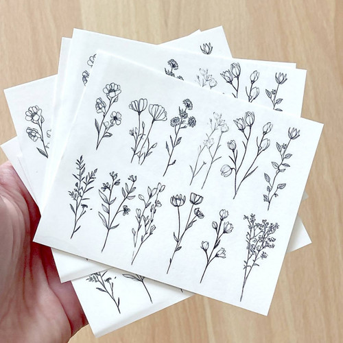 Dočasné tetovačky Tiny Tattoos Květy T0026 — foto 2