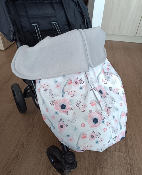 Rozepínací softshellová deka na kočarek - Ptačky — foto 2