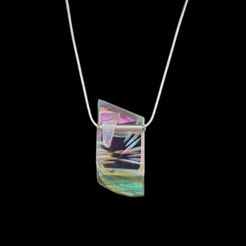 Náhrdelník - Labradorit glass — foto 3