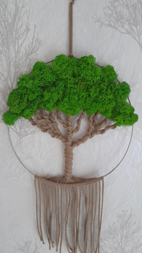 Macramé Strom života - Dark beige + JZ — foto 4