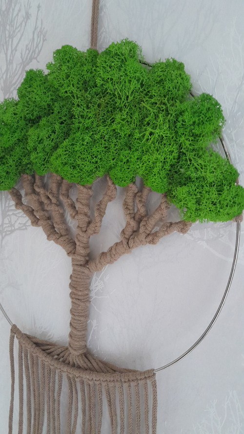 Macramé Strom života - Dark beige + JZ — foto 3