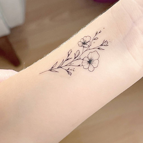 Dočasné tetovačky Tiny Tattoos Květy T0028 — foto 5