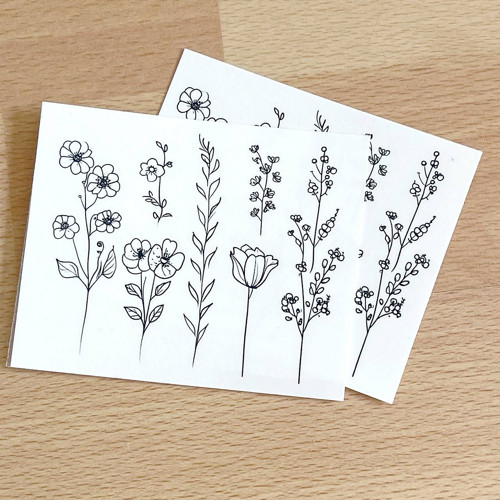 Dočasné tetovačky Tiny Tattoos Květy T0026 — foto 5