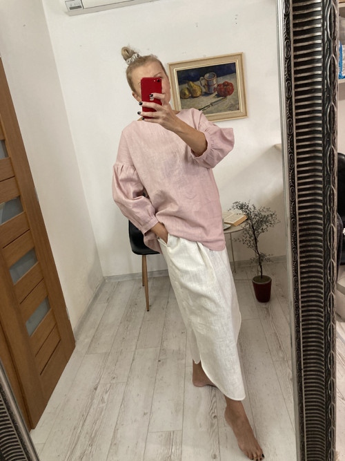 TOP/BLúZA ĽAN-ová / PINK/ — foto 3