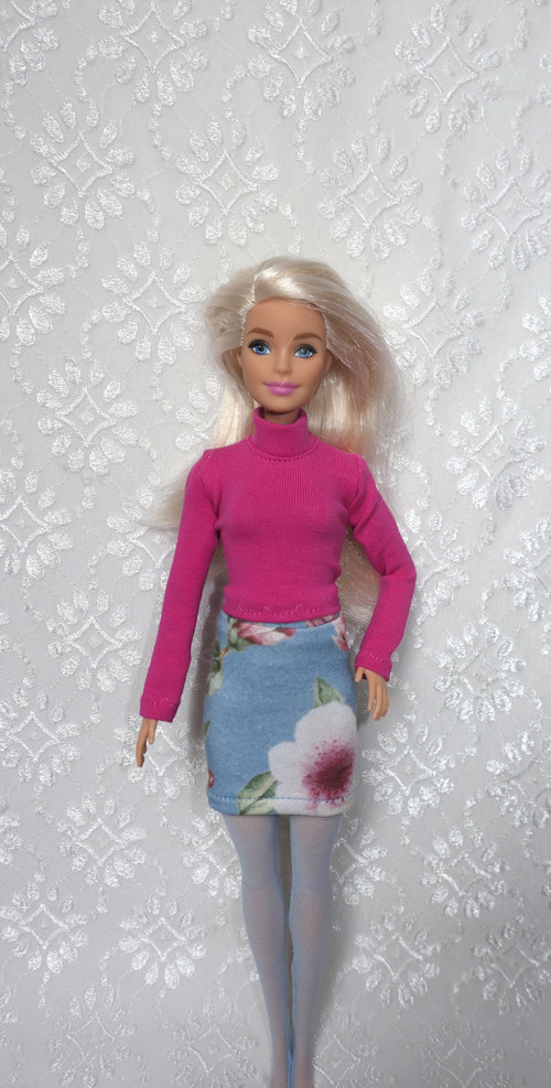 Punčocháče pro Barbie - sv. modré — foto 2