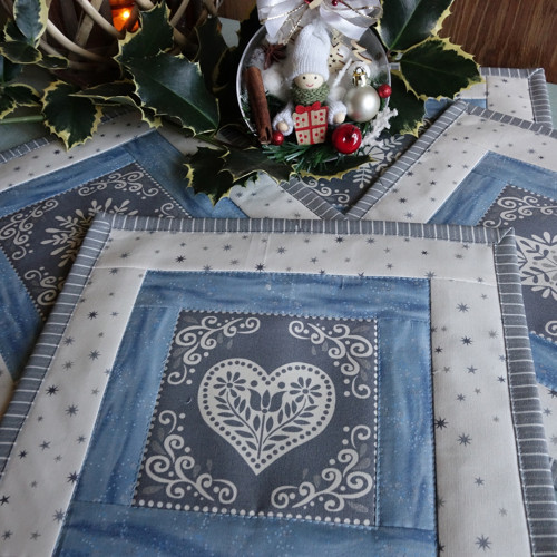 Vánoční hvězdičky Scandi - prostírání — foto 3