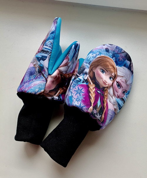 Softshellové rukavice- ledové princezny — foto 2
