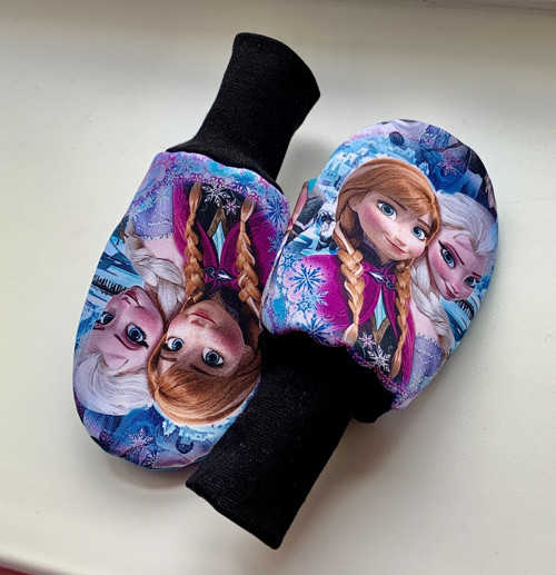 Softshellové rukavice- ledové princezny — foto 3