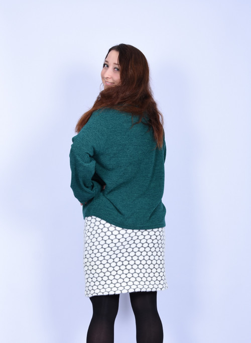 Oversize svetr lahvová Naomi — foto 4