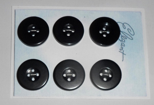 6x černé KNOFLÍKY — foto 2