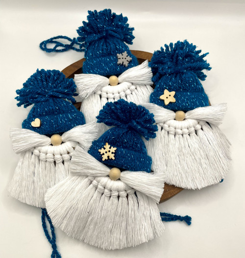 Macramé skřítci - modrá — foto 3