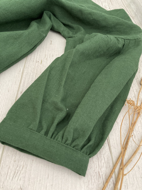 TOP/BLúZA ĽAN-ová / dark Green/ — foto 2