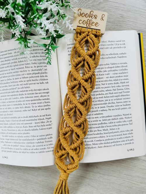 Macramé záložka do knížky — foto 2