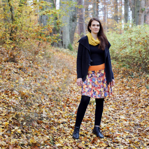 Podzimní - půlkolová sukně — foto 2