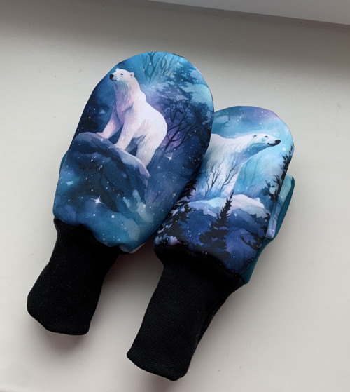 Softshellové rukavice-lední medvěd — foto 3