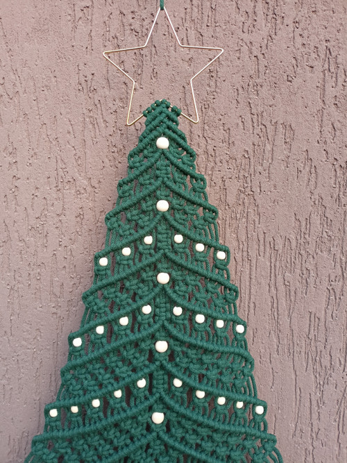 Adventní kalendář, vánoční stromeček, macramé — foto 3