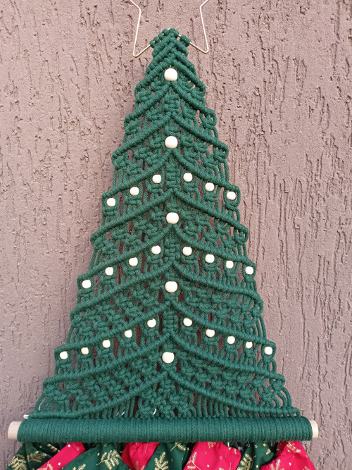 Adventní kalendář, vánoční stromeček, macramé — foto 5