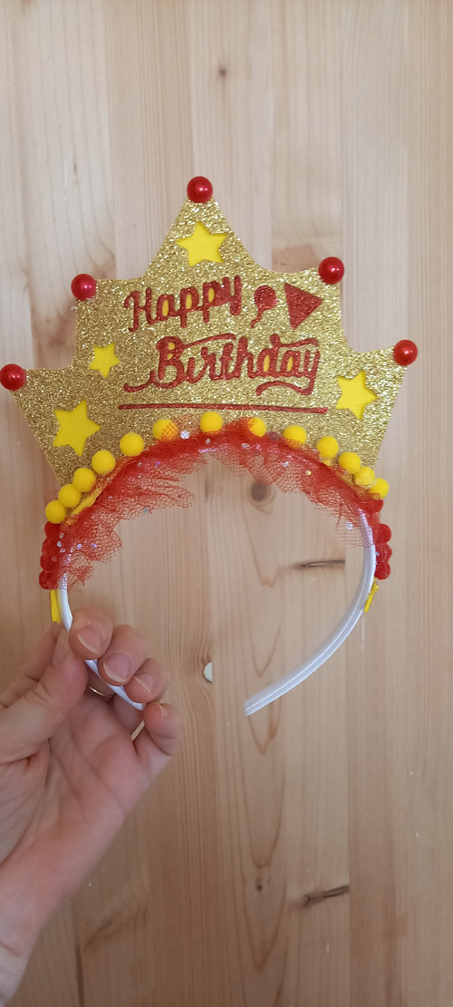 ČELENKA DO VLASŮ - Happy Birthday — foto 3