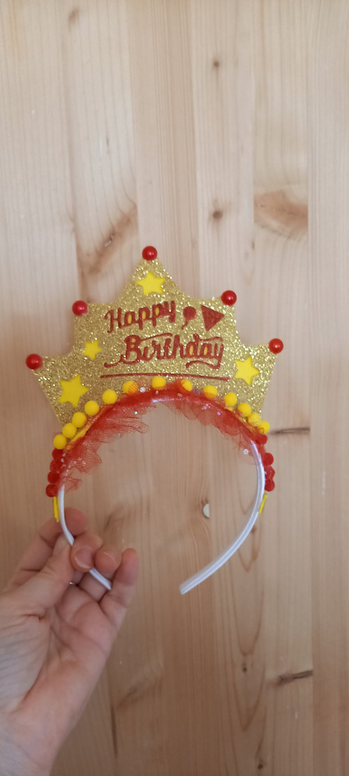 ČELENKA DO VLASŮ - Happy Birthday — foto 2
